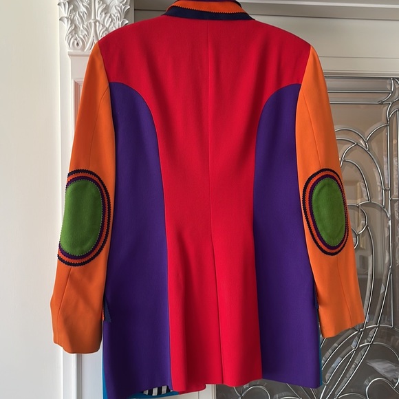 Moschino Cheap and Chic Vintage very colorful Blazer Size 12 - Picture 7 of 13